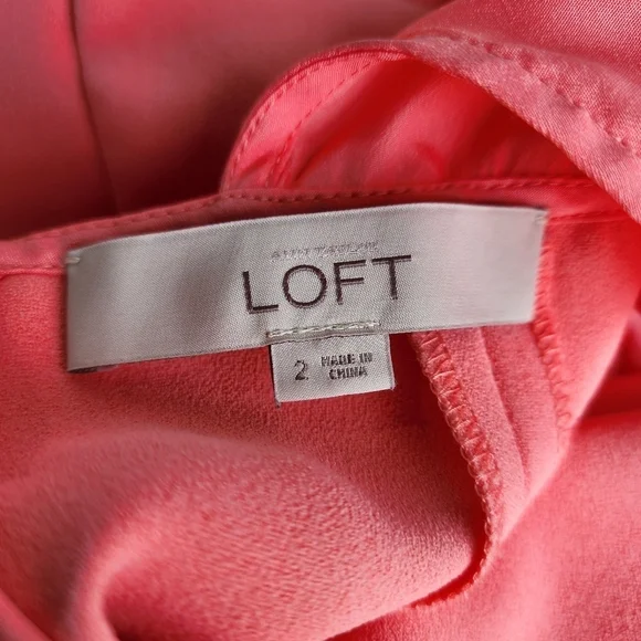 LOFT Pink Sleeveless Tiered Mini Dress for Cocktail - Picture 11 of 15